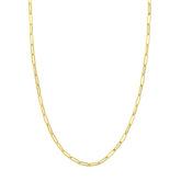 a gold chain on a white background